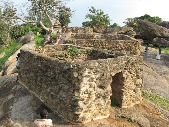 Stone ruins of Fort Patiko in northern Uganda