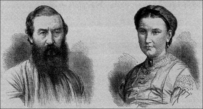 Historical portrait of Samuel and Florence Baker